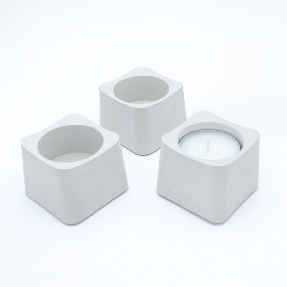 Teelichthalter Eddy E aus der Studio 4L Betonmanufaktur. Teelichthalter, Eierbecher oder kleines Pflanzgefäß.