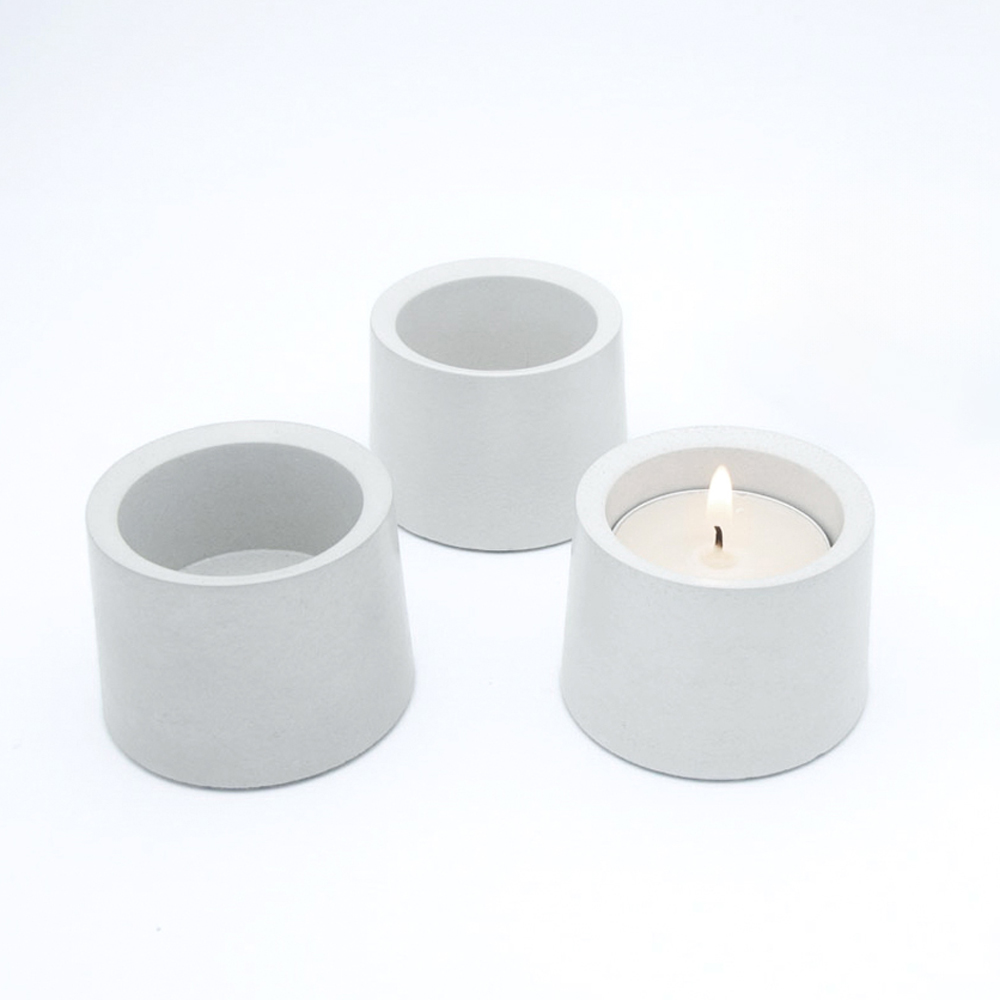 Teelicht Eddy Raus der Studio 4L Betonmanufaktur. Teelichthalter, Eierbecher oder kleines Pflanzgefäß.