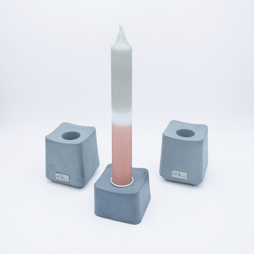 Kerzenständer | Vase | Gewürzhalter Eddy Weiß | Grau | Schwarz – Bild 4