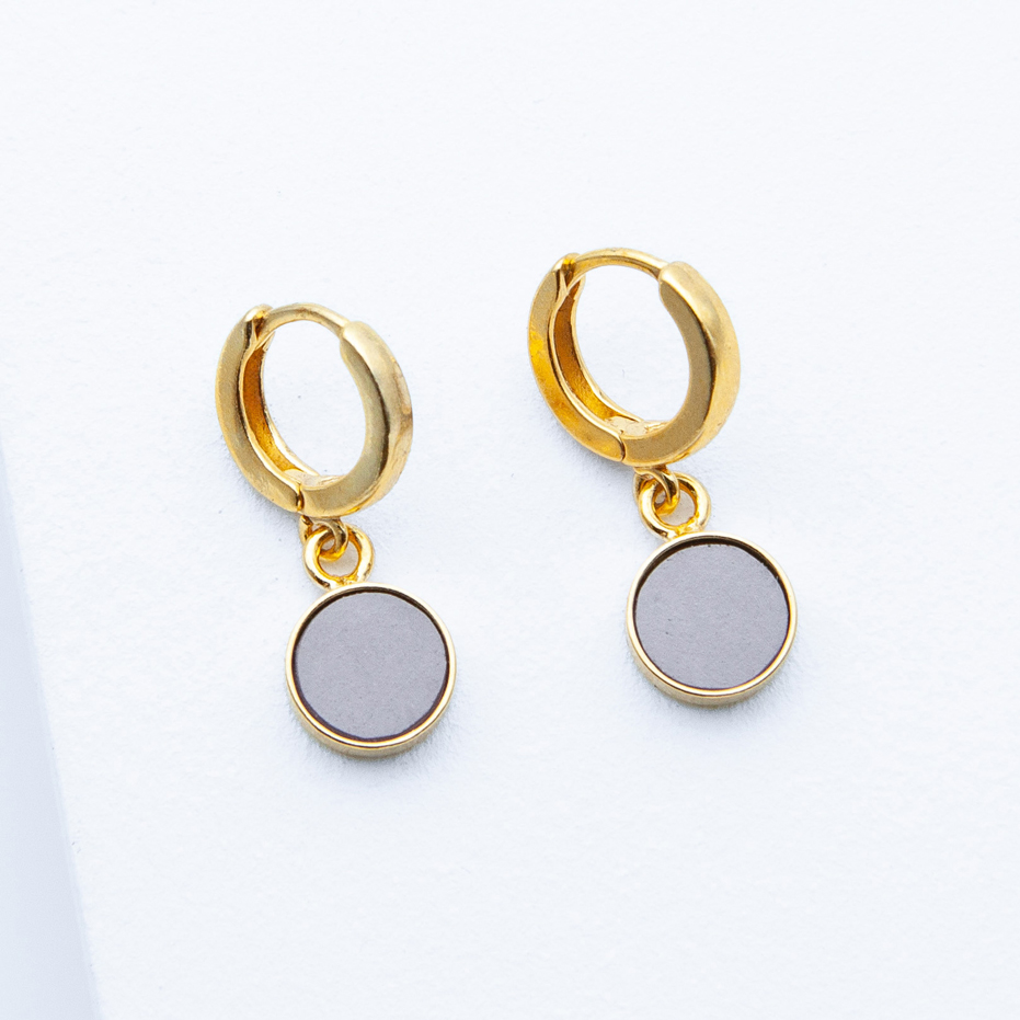 Schmuck aus Beton von Studio 4L. Creole R20 Gold Grau