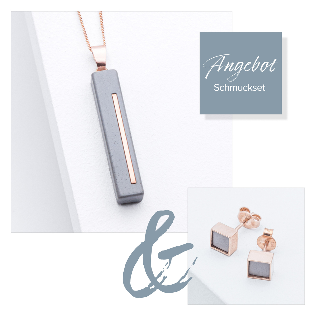 Set C3 Rosé Grau | Schwarz