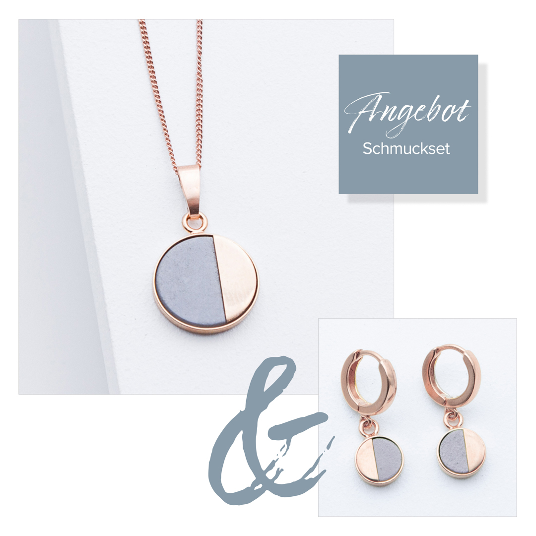 Set R01 in Rosé Grau | Schwarz