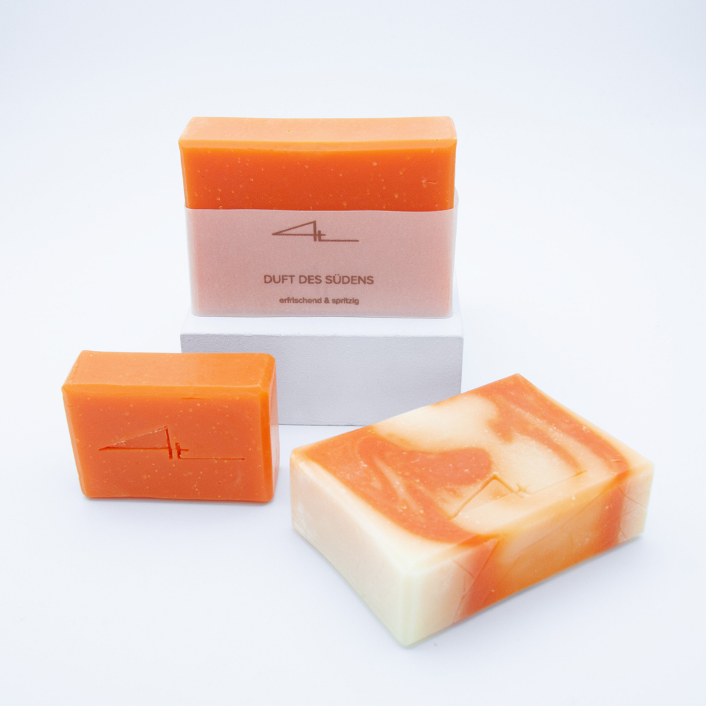 Naturseifen von Studio 4L. 100% handmade in Germany. Nachhaltig, tierversuchsfrei und ohne Plastik