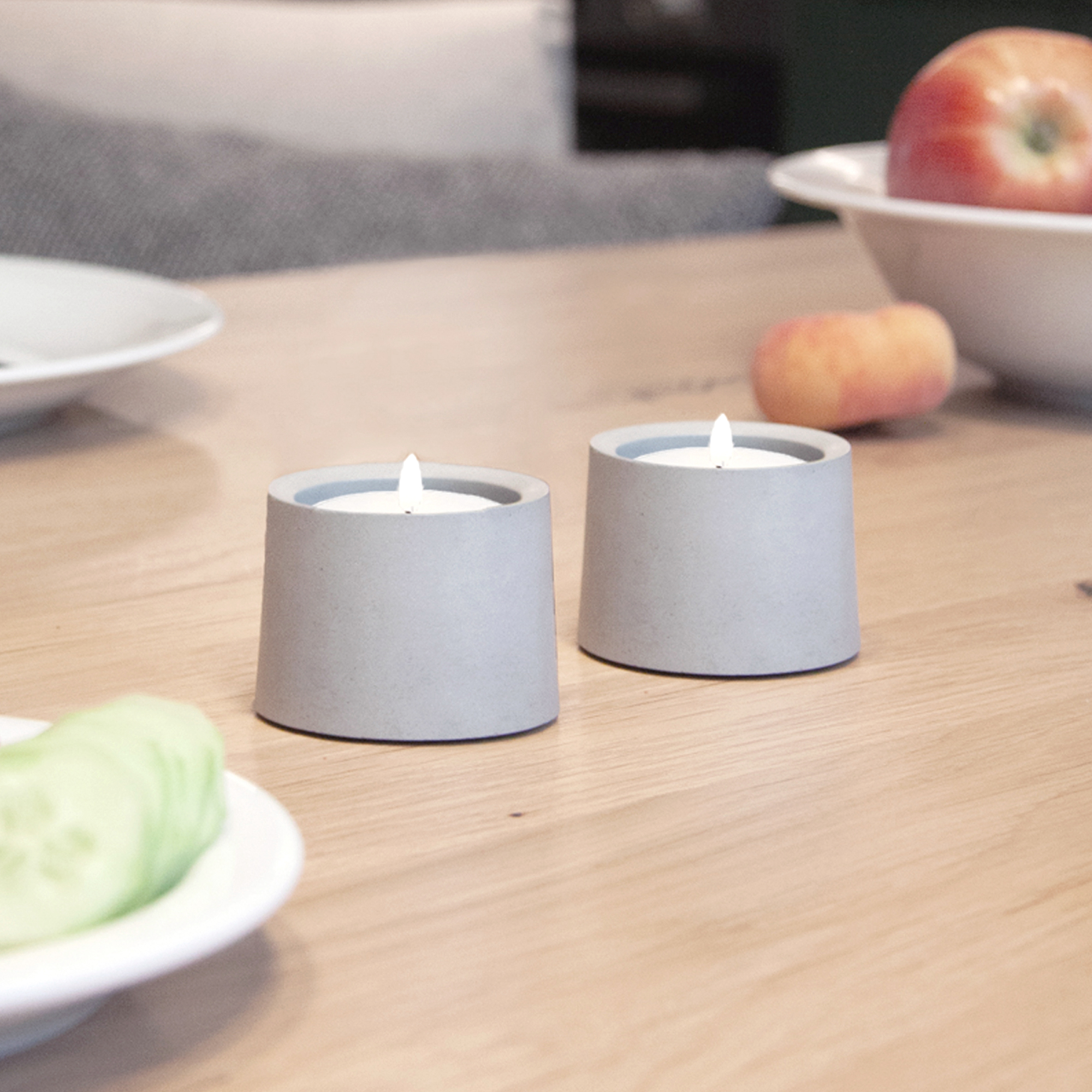 Teelicht Eddy Raus der Studio 4L Betonmanufaktur. Teelichthalter, Eierbecher oder kleines Pflanzgefäß.